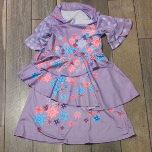 Floral Fantasy Kids Costume in Purple and Pink